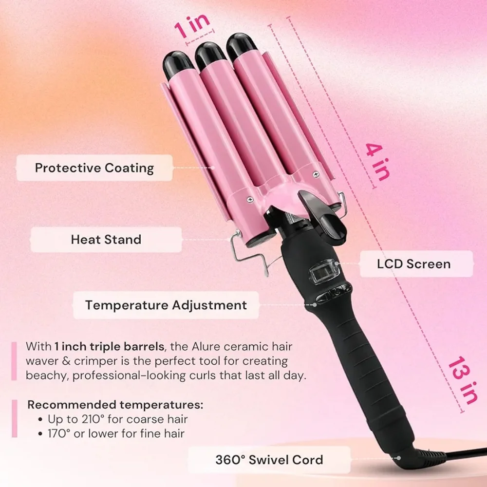 Pink Hair Curling Iron‎